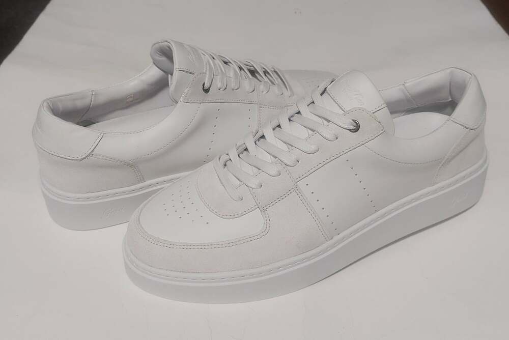 Good Man Brand Legend London Low Top Sneakers White Leather Shoes Mens 11 - Picture 9 of 9